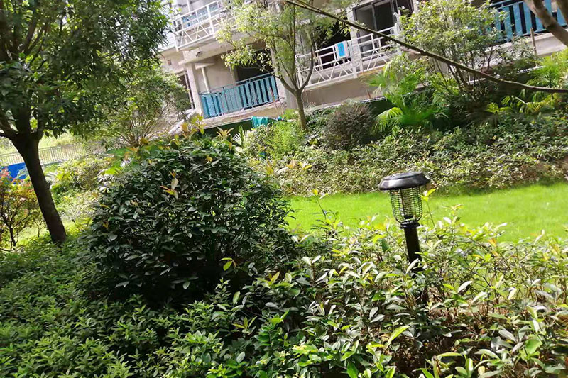 江西大余碧桂園翰盛雅園小區太陽(yáng)能滅蚊燈案例