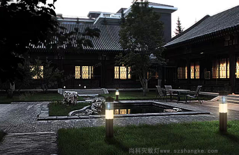 交流電戶(hù)外滅蚊燈在別墅庭院設計中的效果