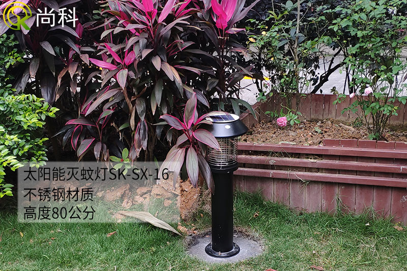廣西街道社區用戶(hù)外太陽(yáng)能滅蚊燈防治蚊蟲(chóng)效果圖片
